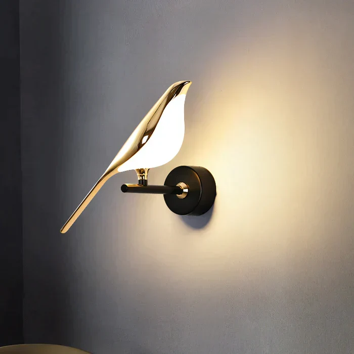 Wandlamp Vogel Design LED Magnetisch Draaibaar Warm Neutraal Koud Licht Woonkamer Decoratief | Sansoti
