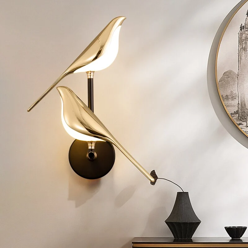 Wandlamp Vogel Design LED Magnetisch Draaibaar Warm Neutraal Koud Licht Woonkamer Decoratief | Sansoti