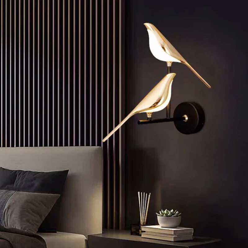 Wandlamp Vogel Design LED Magnetisch Draaibaar Warm Neutraal Koud Licht Woonkamer Decoratief | Sansoti