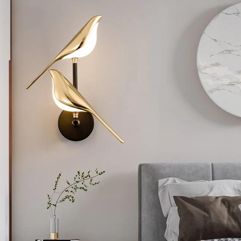 Wandlamp Vogel Design LED Magnetisch Draaibaar Warm Neutraal Koud Licht Woonkamer Decoratief | Sansoti