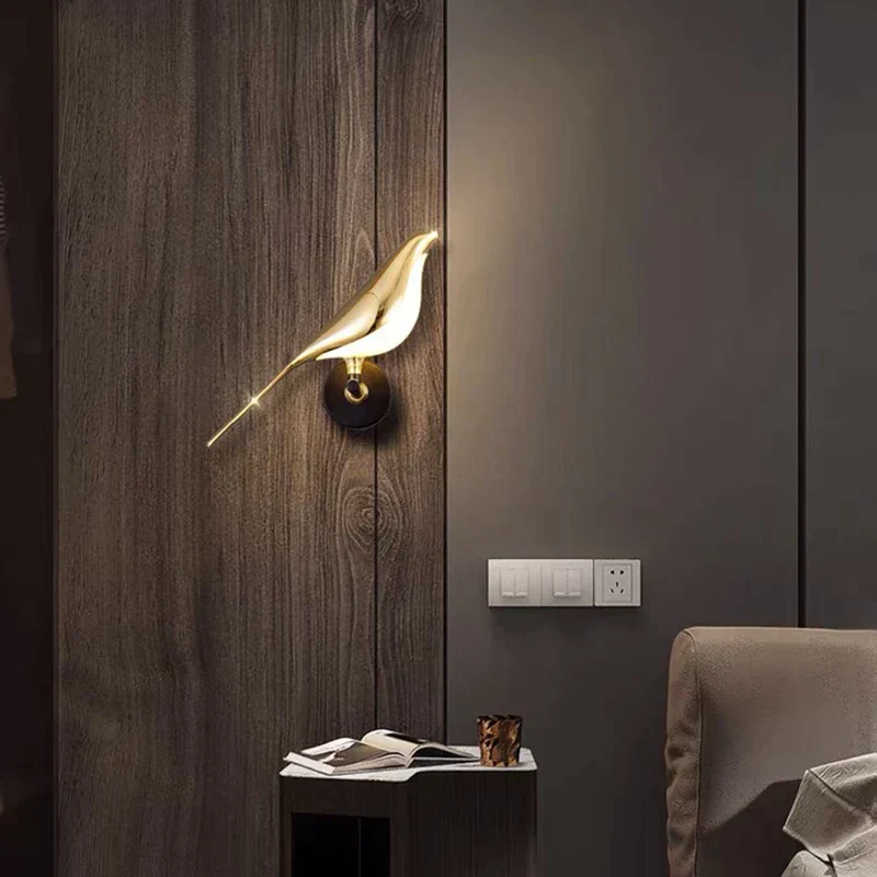 Wandlamp Vogel Design LED Magnetisch Draaibaar Warm Neutraal Koud Licht Woonkamer Decoratief | Sansoti