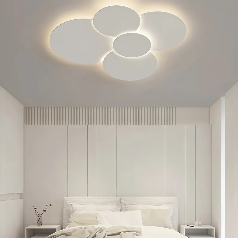 LED plafondlamp verstelbare schijven wit dimbaar woonkamer badkamer moderne designlamp plafondverlichting met afstandsbediening | Sansoti