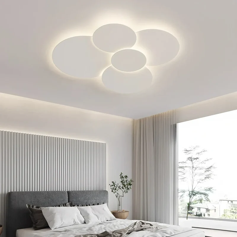 LED plafondlamp verstelbare schijven wit dimbaar woonkamer badkamer moderne designlamp plafondverlichting met afstandsbediening | Sansoti