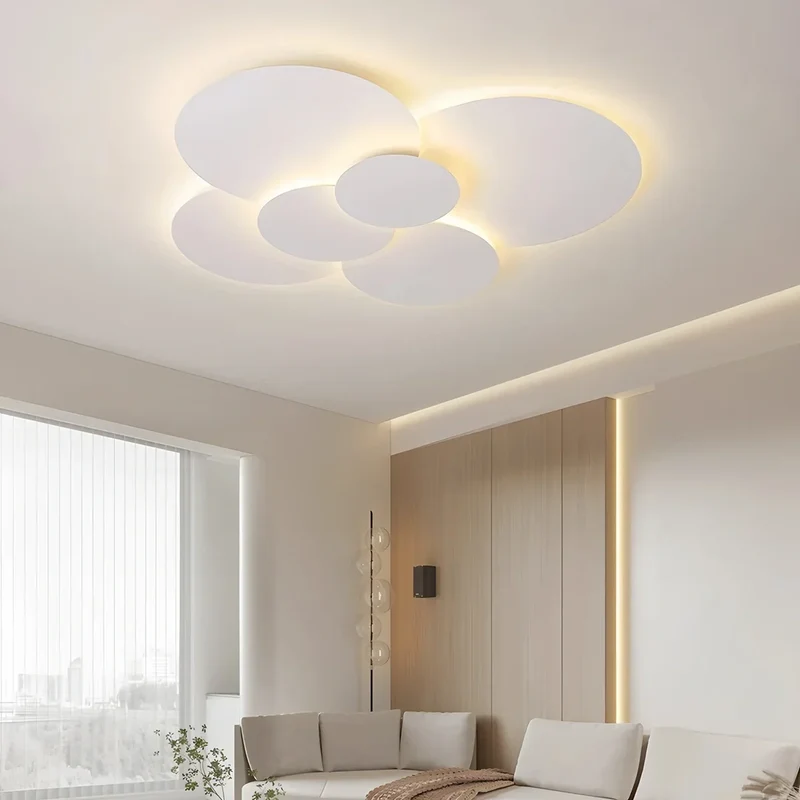 LED plafondlamp verstelbare schijven wit dimbaar woonkamer badkamer moderne designlamp plafondverlichting met afstandsbediening | Sansoti