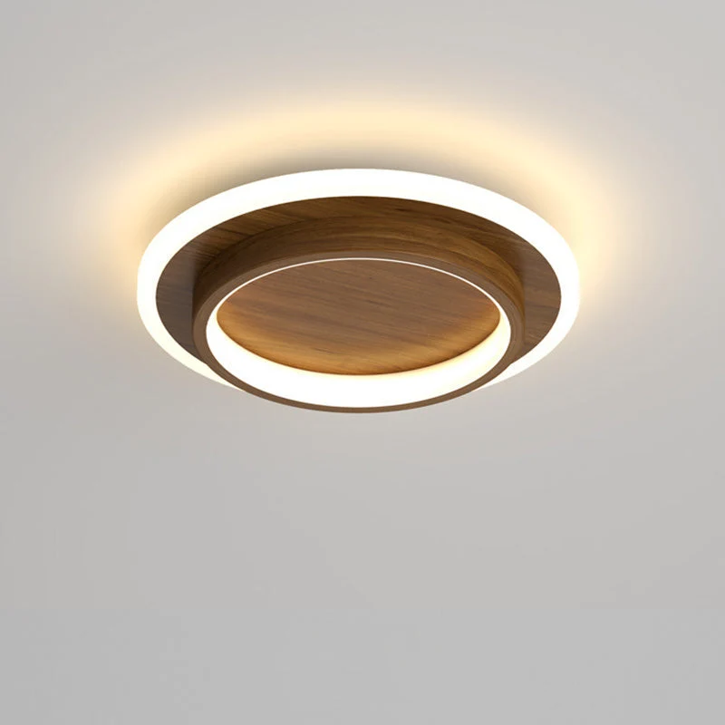 LED plafondlamp rond 10W 20W zwart wit slaapkamer hal woonkamer moderne plafondverlichting lage plafondlamp | Sansoti