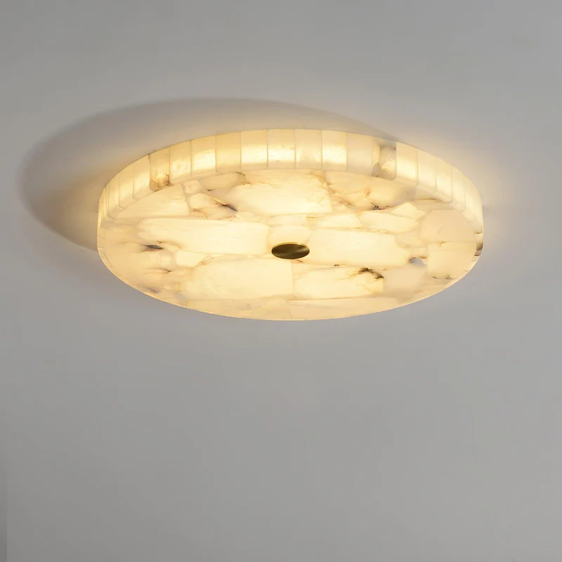 Plafondlamp Albast LED 5 cm Wit Goud Woonkamer Hal Moderne Designlamp Binnen | Sansoti