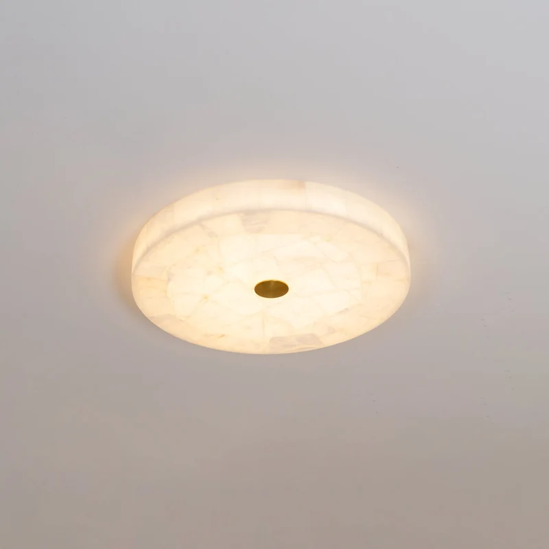 Plafondlamp Albast LED 5 cm Wit Goud Woonkamer Hal Moderne Designlamp Binnen | Sansoti