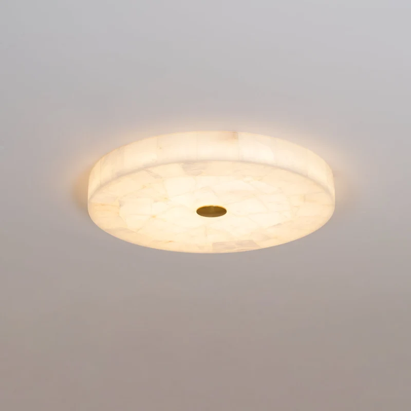 Plafondlamp Albast LED 5 cm Wit Goud Woonkamer Hal Moderne Designlamp Binnen | Sansoti