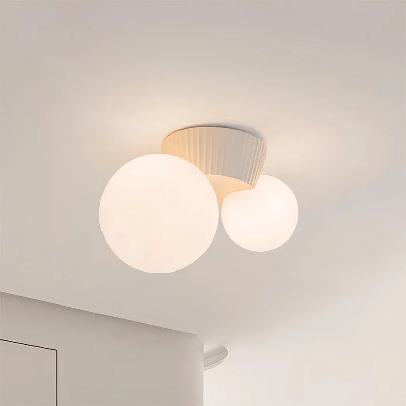 Hanglamp Plafond 2 Lichtbollen Resin Groen Woonkamer Slaapkamer Hal Bollamp Modern Design | Sansoti