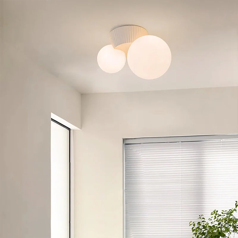 Hanglamp Plafond 2 Lichtbollen Resin Groen Woonkamer Slaapkamer Hal Bollamp Modern Design | Sansoti