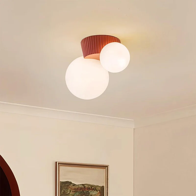 Hanglamp Plafond 2 Lichtbollen Resin Groen Woonkamer Slaapkamer Hal Bollamp Modern Design | Sansoti