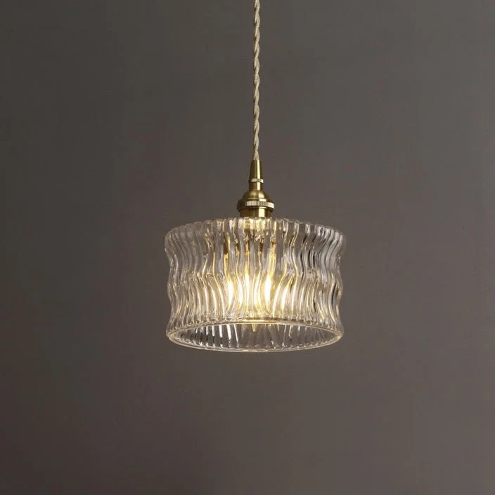 Hanglamp Geribbeld Glas Messing Japans Retro E27 Eetkamer Keuken Wit Groen | Sansoti