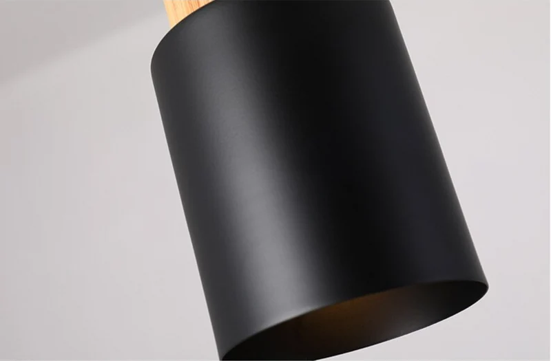 Hanglamp Cilinder IJzer Hout Geborsteld Nikkel E27 Scandinavisch Woonkamer Eetkamer | Sansoti