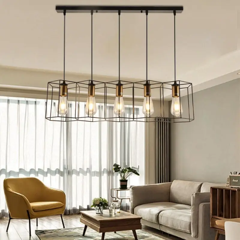 Hanglamp Industrieel Metaal Zwart 35-Lichts Honingraat Hexagon G9 LED Eetkamer Loft | Sansoti