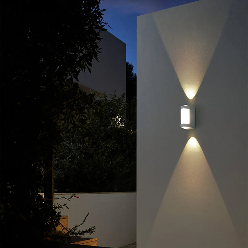 Buitenlamp Up Down LED IP65 Waterdicht Zwart Wit Gevelverlichting 10W | Sansoti