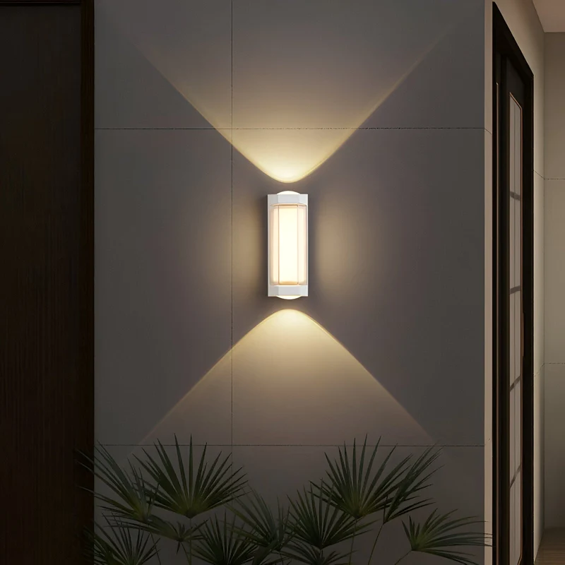Buitenlamp Up Down LED IP65 Waterdicht Zwart Wit Gevelverlichting 10W | Sansoti