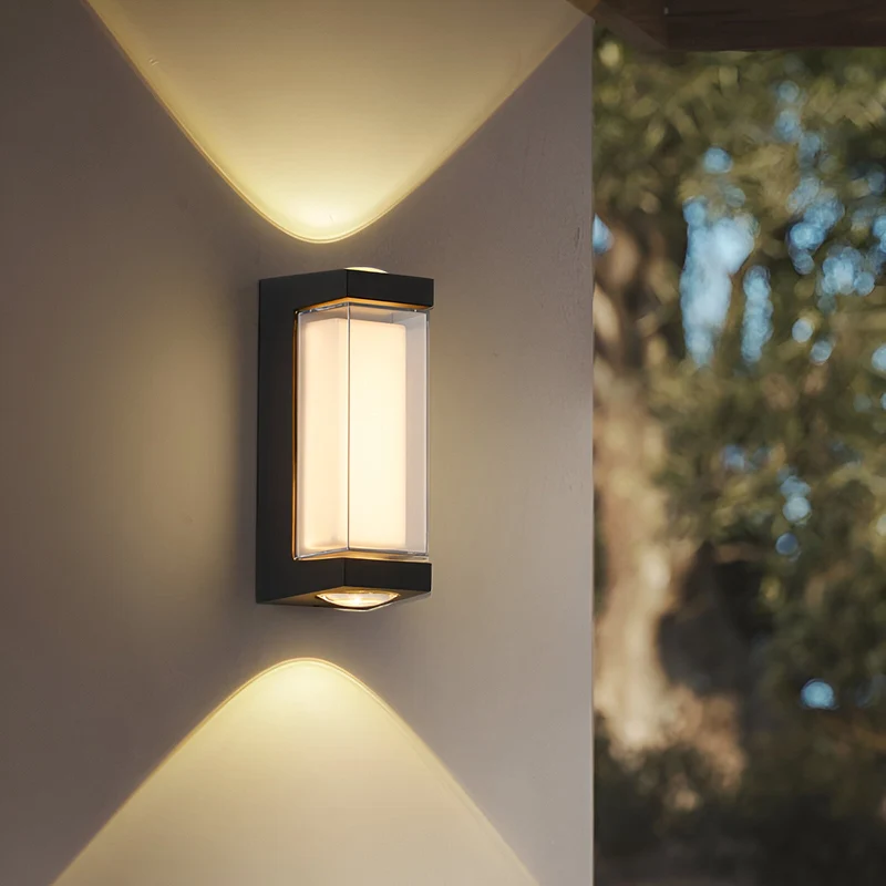 Buitenlamp Up Down LED IP65 Waterdicht Zwart Wit Gevelverlichting 10W | Sansoti