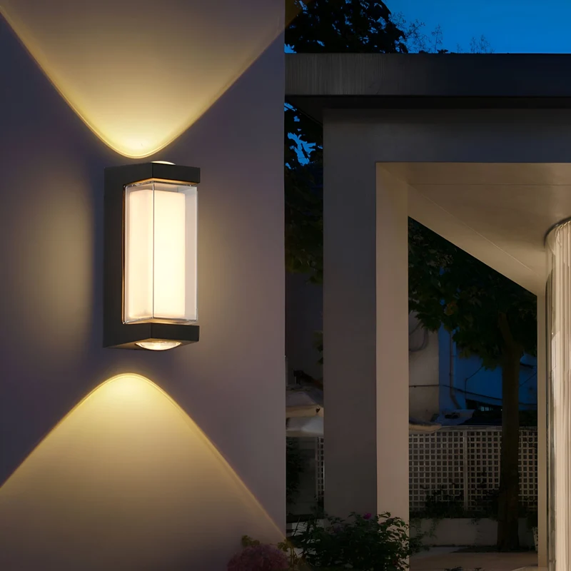 Buitenlamp Up Down LED IP65 Waterdicht Zwart Wit Gevelverlichting 10W | Sansoti