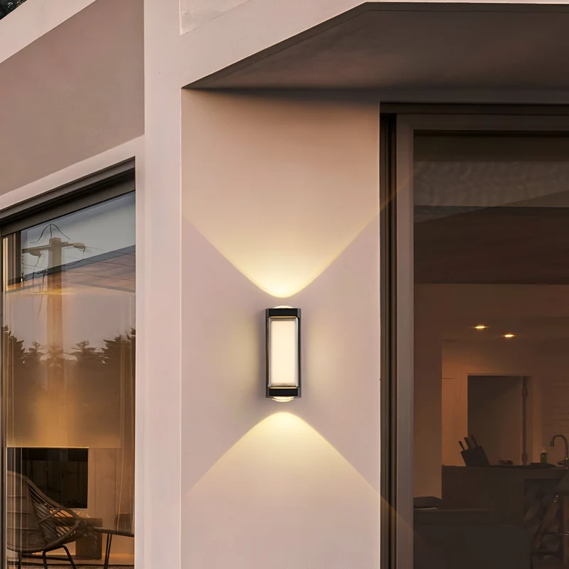 Buitenlamp Up Down LED IP65 Waterdicht Zwart Wit Gevelverlichting 10W | Sansoti