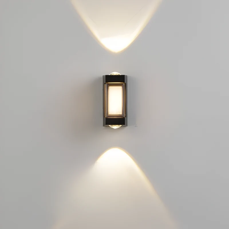 Buitenlamp Up Down LED IP65 Waterdicht Zwart Wit Gevelverlichting 10W | Sansoti