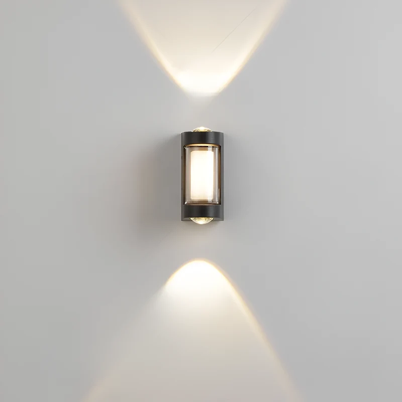 Buitenlamp Up Down LED IP65 Waterdicht Zwart Wit Gevelverlichting 10W | Sansoti