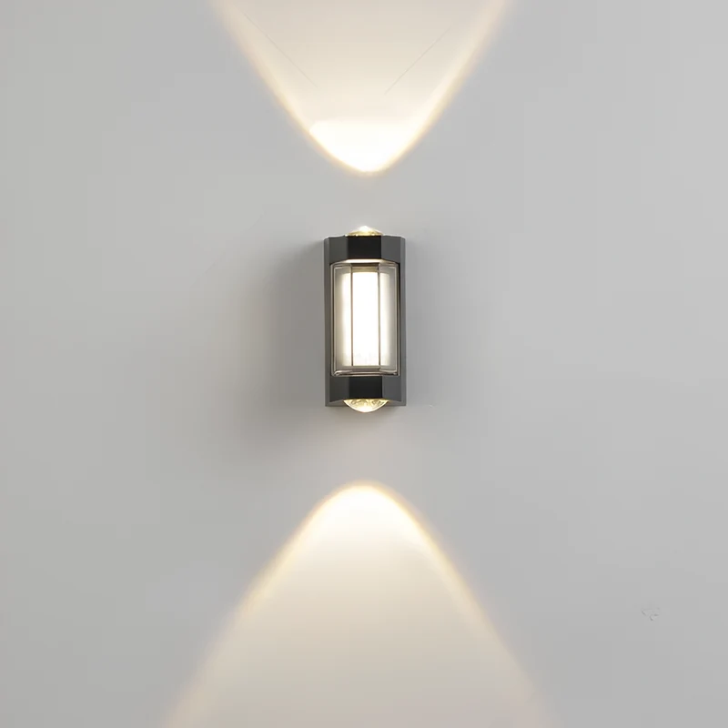 Buitenlamp Up Down LED IP65 Waterdicht Zwart Wit Gevelverlichting 10W | Sansoti