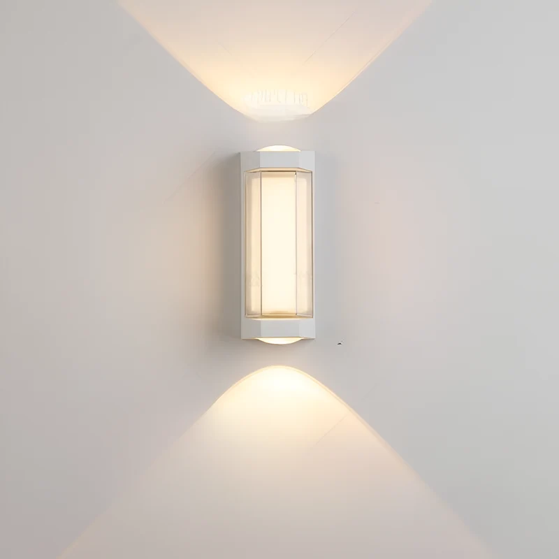 Buitenlamp Up Down LED IP65 Waterdicht Zwart Wit Gevelverlichting 10W | Sansoti