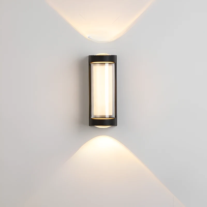 Buitenlamp Up Down LED IP65 Waterdicht Zwart Wit Gevelverlichting 10W | Sansoti