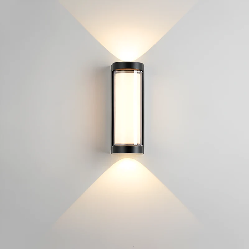 Buitenlamp Up Down LED IP65 Waterdicht Zwart Wit Gevelverlichting 10W | Sansoti