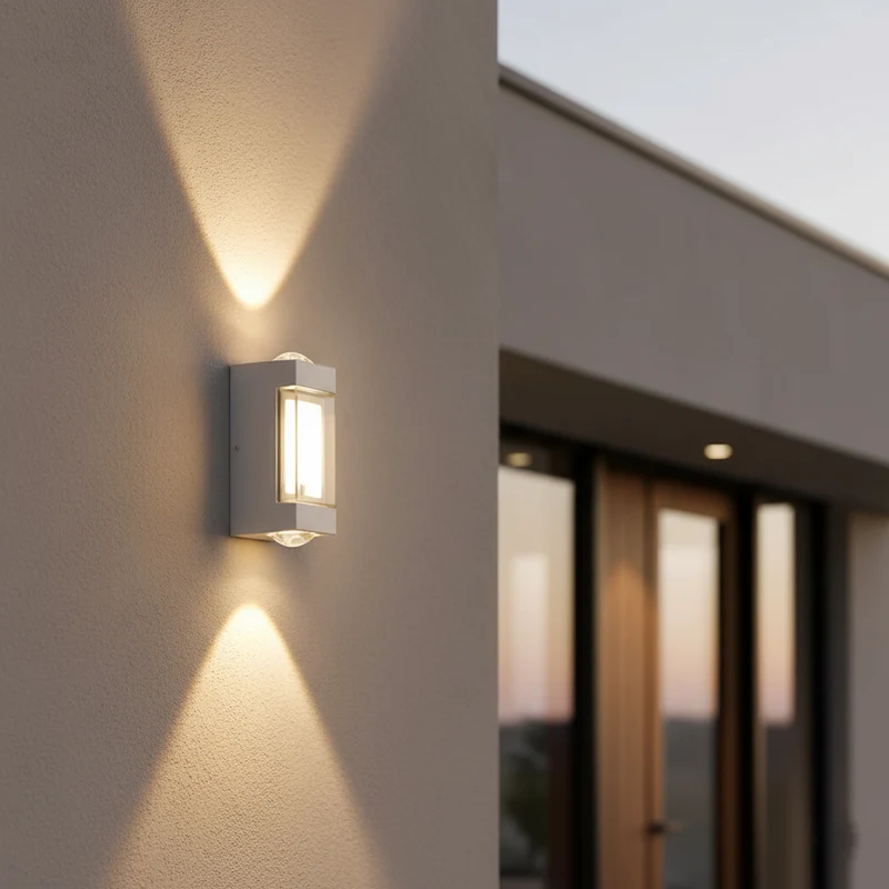 Buitenlamp Up Down LED IP65 Waterdicht Zwart Wit Gevelverlichting 10W | Sansoti
