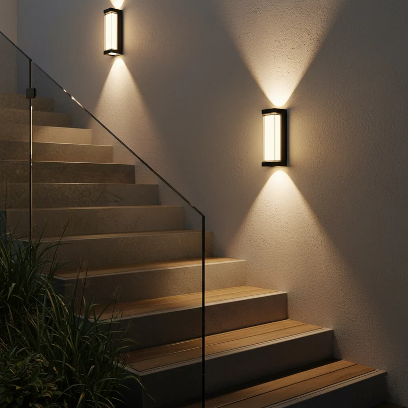 Buitenlamp Up Down LED IP65 Waterdicht Zwart Wit Gevelverlichting 10W | Sansoti