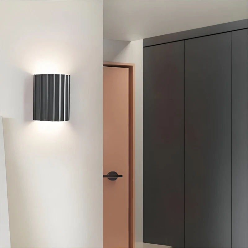Wandlamp Resin Sculptuur Golvend Nordisch Wit Groen Grijs Slaapkamer Hal | Sansoti