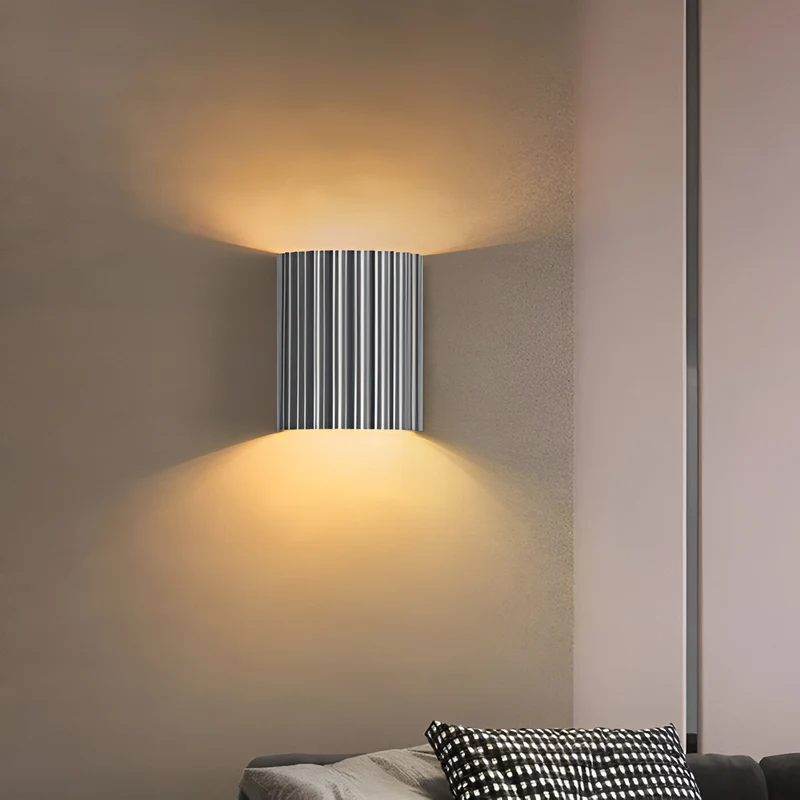 Wandlamp Resin Sculptuur Golvend Nordisch Wit Groen Grijs Slaapkamer Hal | Sansoti