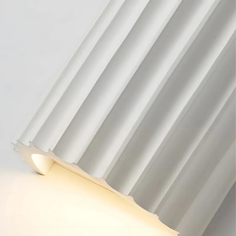 Wandlamp Resin Sculptuur Golvend Nordisch Wit Groen Grijs Slaapkamer Hal | Sansoti