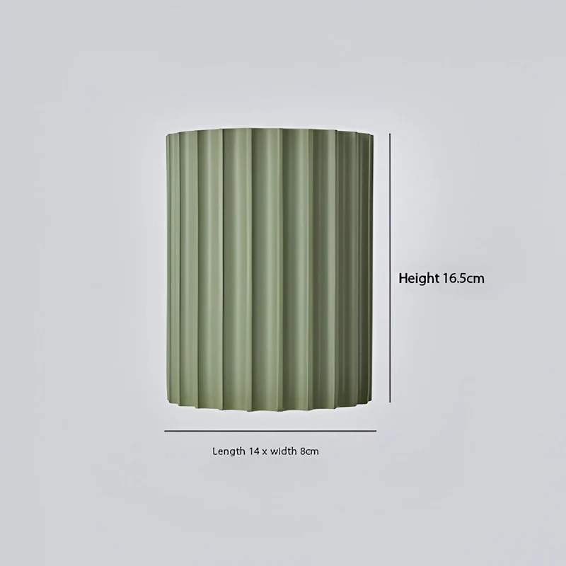 Wandlamp Resin Sculptuur Golvend Nordisch Wit Groen Grijs Slaapkamer Hal | Sansoti