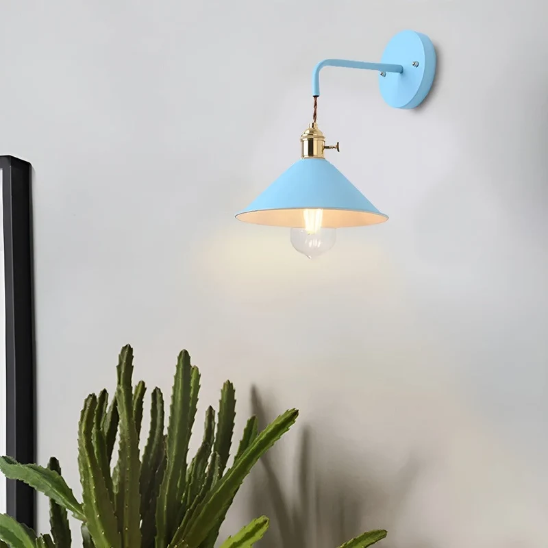 Wandlamp Retro Vintage Metaal Kegelvorm 22cm Industrieel Design | Sansoti