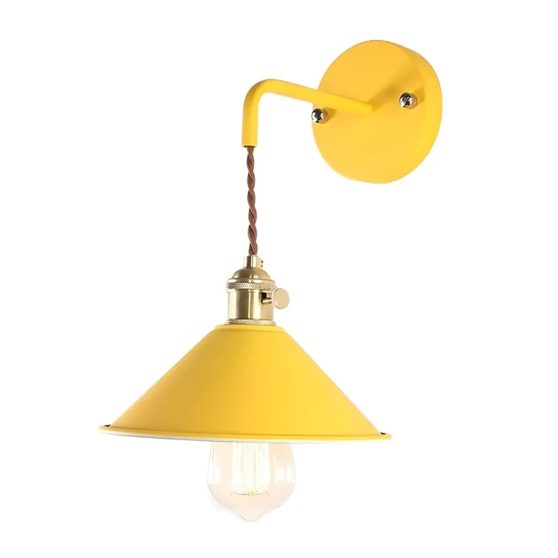 Wandlamp Retro Vintage Metaal Kegelvorm 22cm Industrieel Design | Sansoti