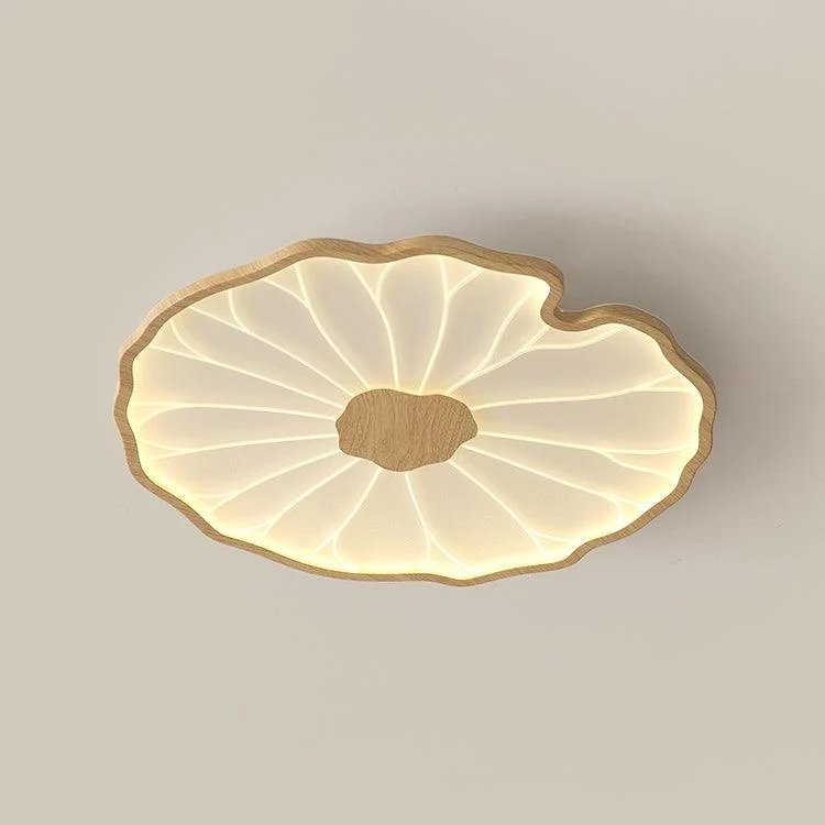 LED plafondlamp houtlook walnoot acryl metaal plafondlamp lage plafonds woonkamer slaapkamer designlamp | Sansoti