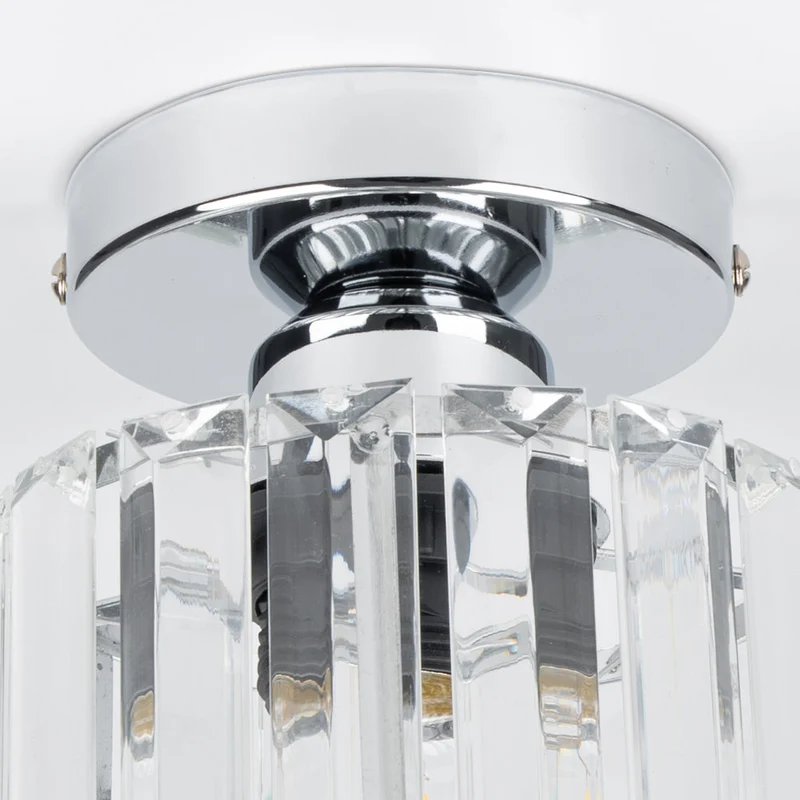 Kilon plafondlamp kristal kubus messing plafond hal woonkamer slaapkamer moderne verlichting compact | Sansoti
