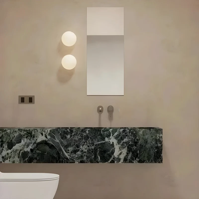 Wandlamp Rond Matglas Minimalistisch Scandinavisch Japandi Stijlvol Woonkamer Slaapkamer | Sansoti