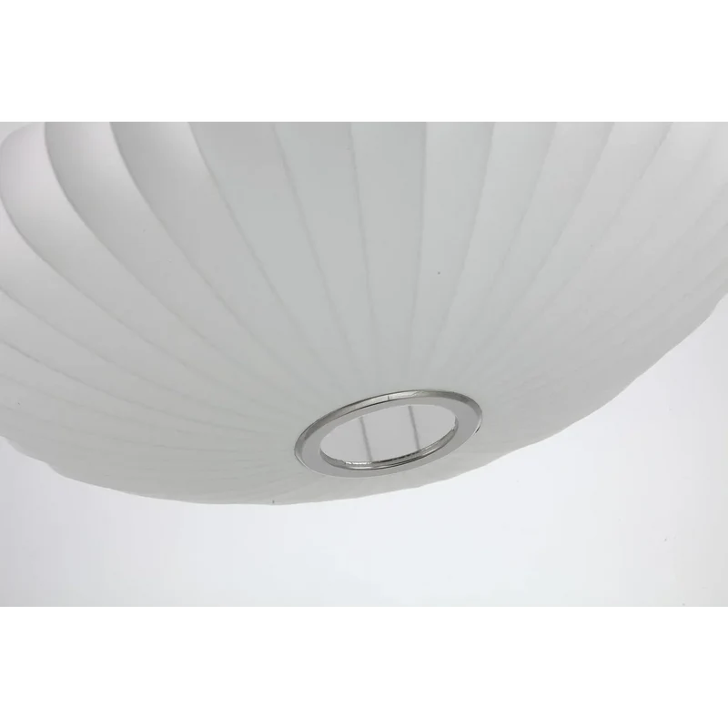 Hanglamp Nelson Bubble Handgebreid Zijde Wit IJzer LED Woonkamer Eetkamer Slaapkamer | Sansoti
