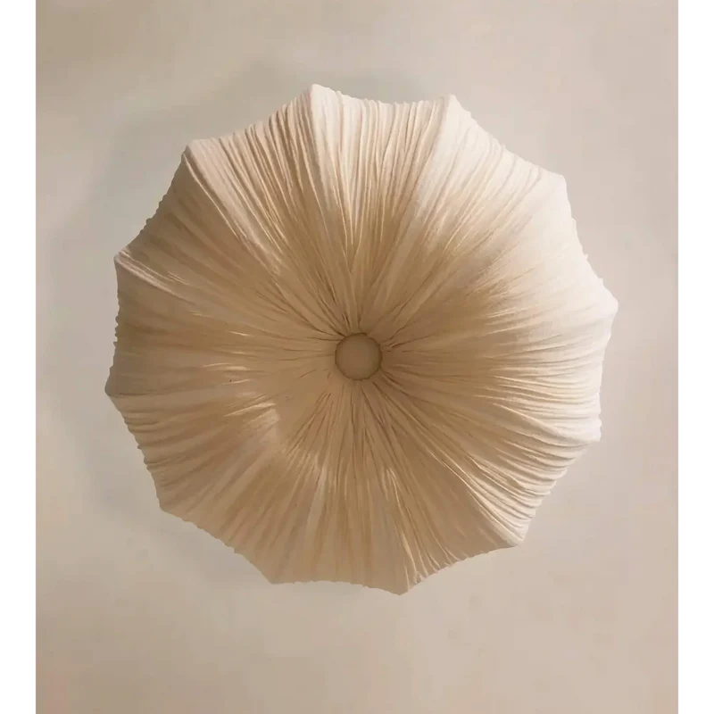 Hanglamp Geplisseerd Stof IJzer Sculpturaal Japandi 40-100cm E27 LED Eetkamer Slaapkamer | Sansoti