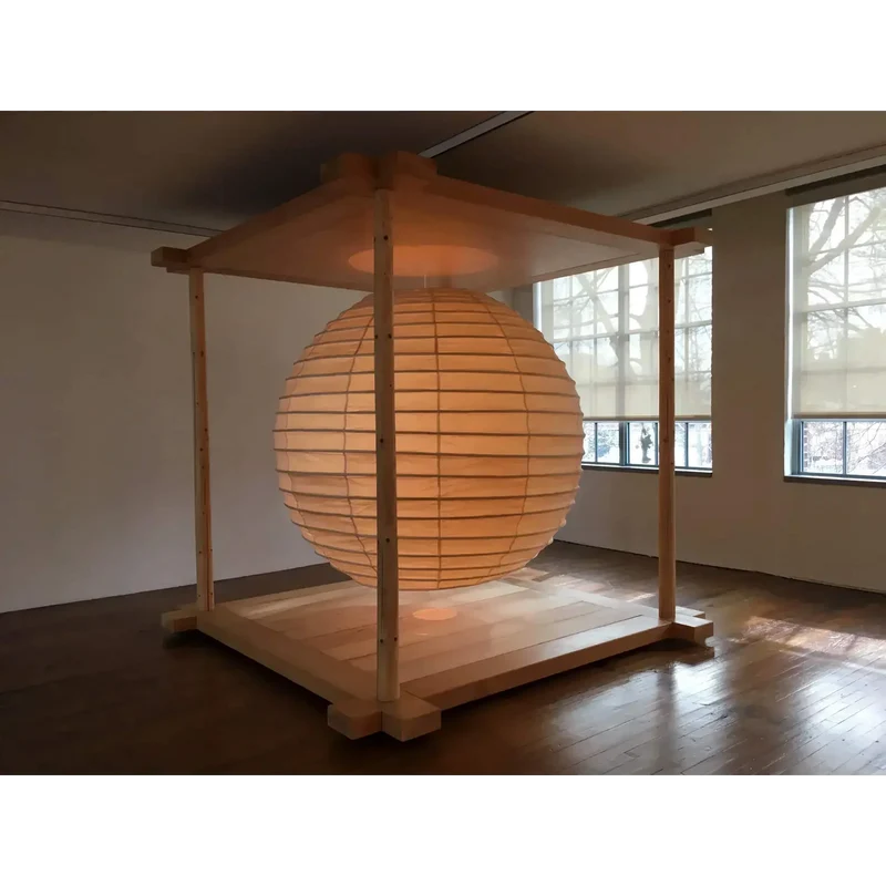 Hanglamp Rijstpapier Wabi-Sabi Japandi Minimalistisch Wit Warm Licht Woonkamer Slaapkamer | Sansoti