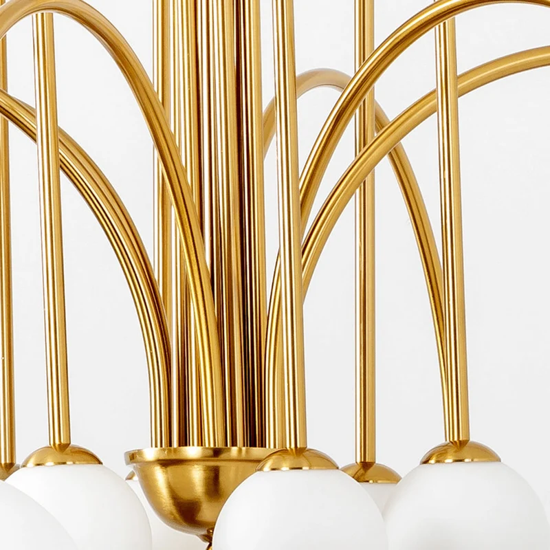 Hanglamp Zwaluwen Metaal Glas Zwart Goud Roze G9 LED Woonkamer Slaapkamer Decoratief | Sansoti