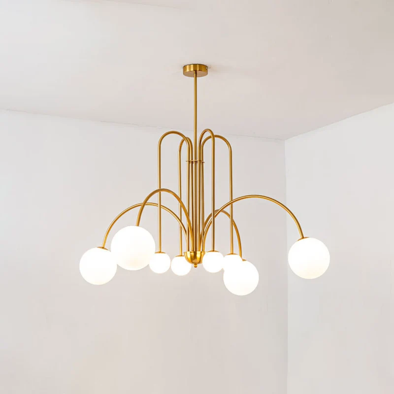 Hanglamp Zwaluwen Metaal Glas Zwart Goud Roze G9 LED Woonkamer Slaapkamer Decoratief | Sansoti