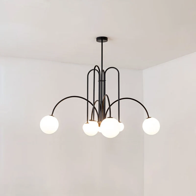 Hanglamp Zwaluwen Metaal Glas Zwart Goud Roze G9 LED Woonkamer Slaapkamer Decoratief | Sansoti