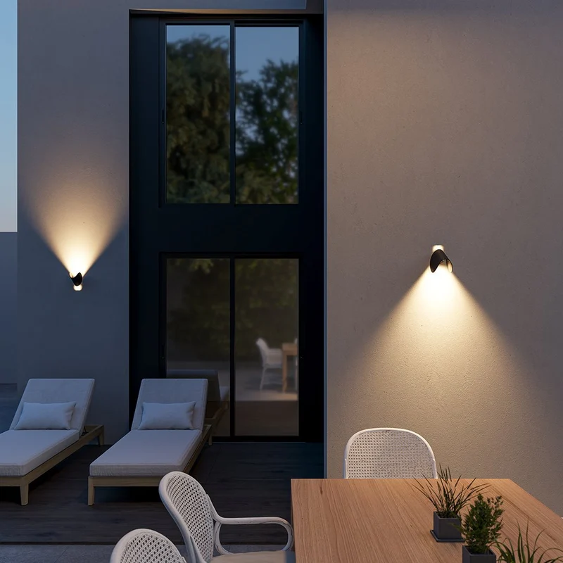 Wandlamp Up Down LED Binnen Aluminium Zwart Wit G4 | Sansoti