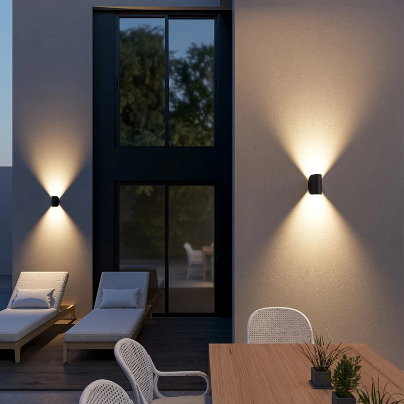 Wandlamp Up Down LED Binnen Aluminium Zwart Wit G4 | Sansoti