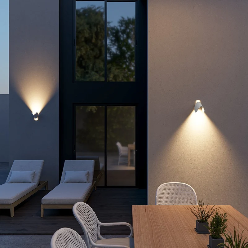 Wandlamp Up Down LED Binnen Aluminium Zwart Wit G4 | Sansoti