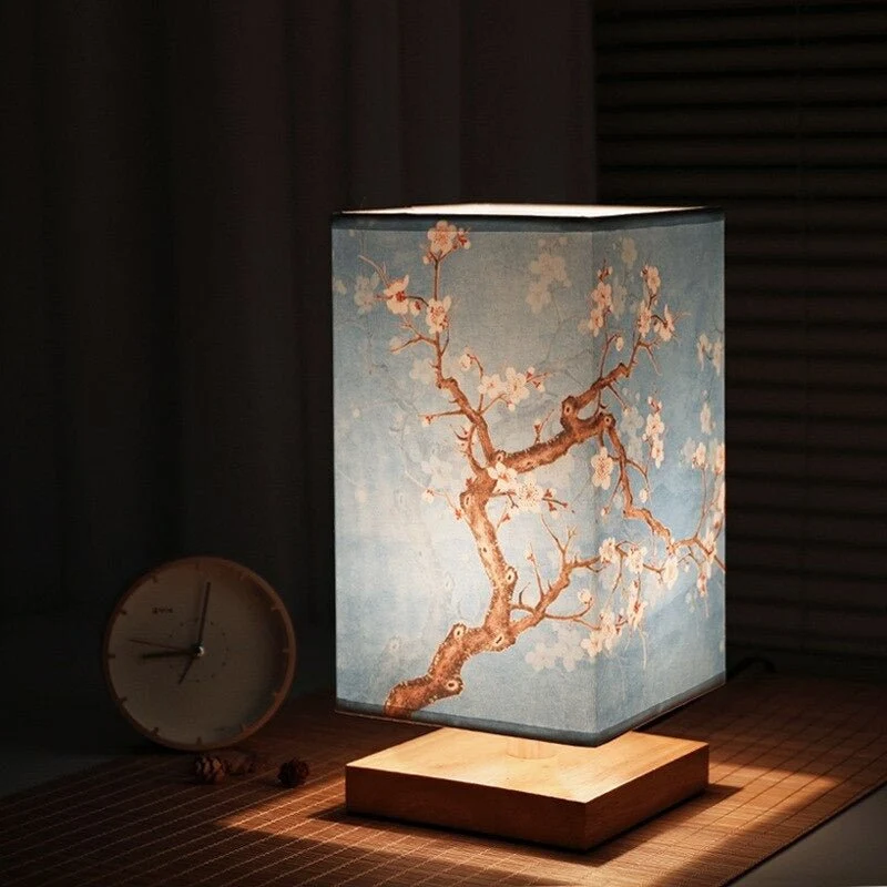Tafellamp Bamboe Hout Japandi Minimalistisch Natuurlijk Nachtkastje Bureau | Sansoti